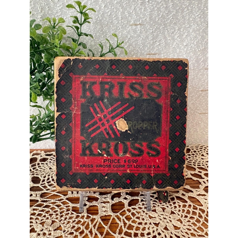 Vintage Kriss Kross Safety Razor Blade Sharpener w Box Instructions USA - Picture 2 of 8